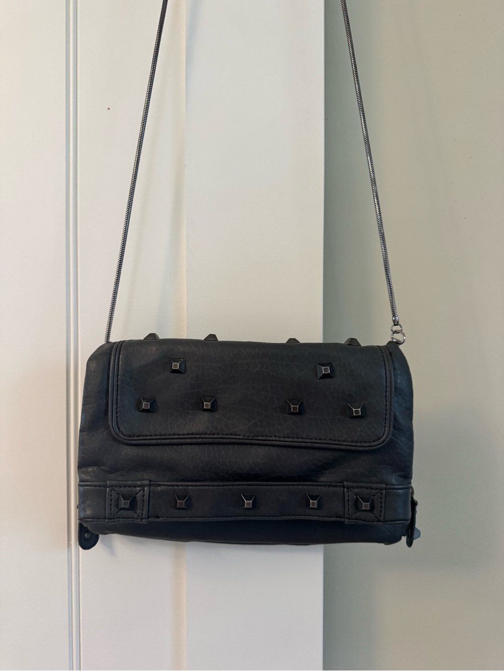 BCBGeneration Studded Leather Crossbody Bag